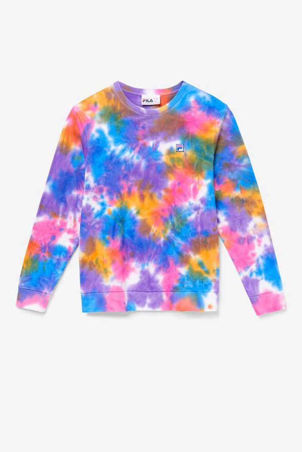 Moletons Fila Homem Multicoloridas - Fila Jamie Tie Dye Crewneck En Portugal,ZULV-70842